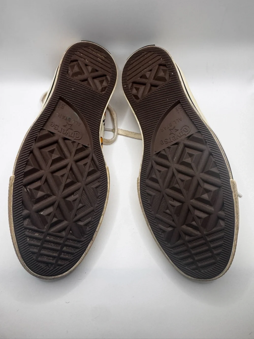 Converse Floral Chuck Taylor Low Top Sneakers Orange Print Size 7.5 - Picture 6 of 6